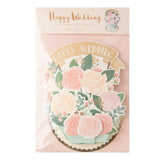 Greeting Card Flower Pot Happy Wedding