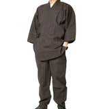 Summer Samue for Men Oumi Chijimi Cha Cotton85% Linen15% XL