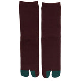 Tabi Socks Non-Slip Red-Brown
