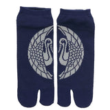 Tabi Socks Tsuru Kanoko Blue