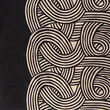 Furoshiki Aqua Drop Double-Sided Isa Pattern Musubi Tetsu Guro 100cm