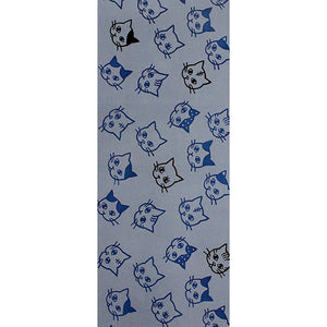 Hamamatsu Chusen Tenugui Towel Cat Blue Grey