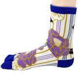 Tabi Socks Stripe Tsubaki Purple