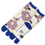 Tabi Socks Stripe Tsubaki Purple