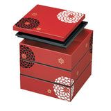 Jubako Momoka Red 3 Layer 15cm