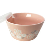 Bowl with Lid Tsubaki Camellia Pink Small