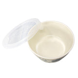 Bowl with Lid Bird White Small