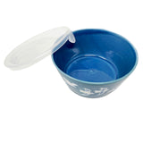 Bowl with Lid Bird Ruri Medium