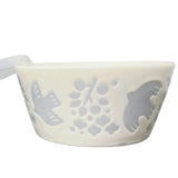 Bowl with Lid Bird White Medium