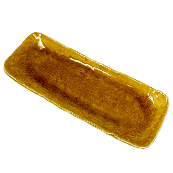 Oblong Plate Amber