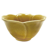 Kotsuke Small Bowl Flower Shape Amber