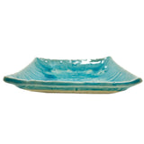 Square Plate Turquoise Small