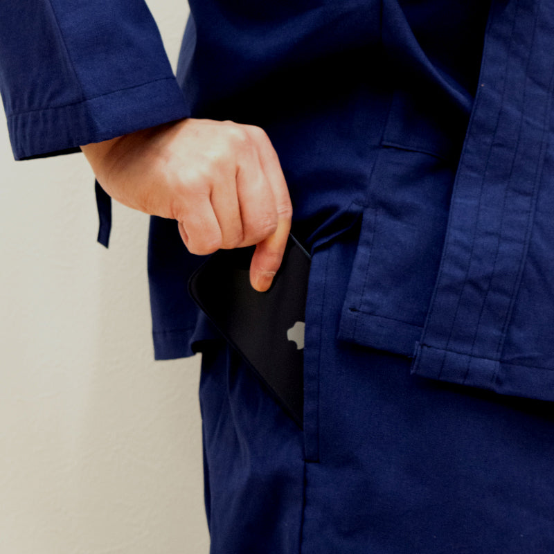 Samue Kurume Kasuri Navy – Murata