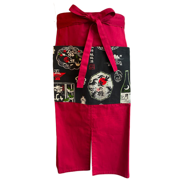 Apron Sakaya Red Long Canvas