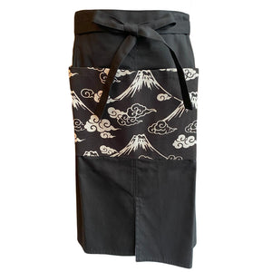 Apron Fuji Mt. Black Long Canvas