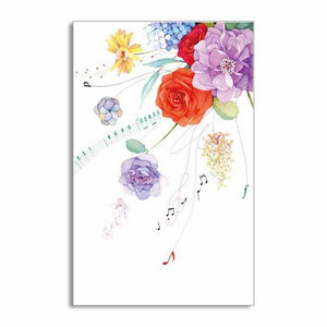 Money Envelopes 5pcs Roses & Music Notes