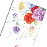 Money Envelopes 5pcs Roses & Music Notes