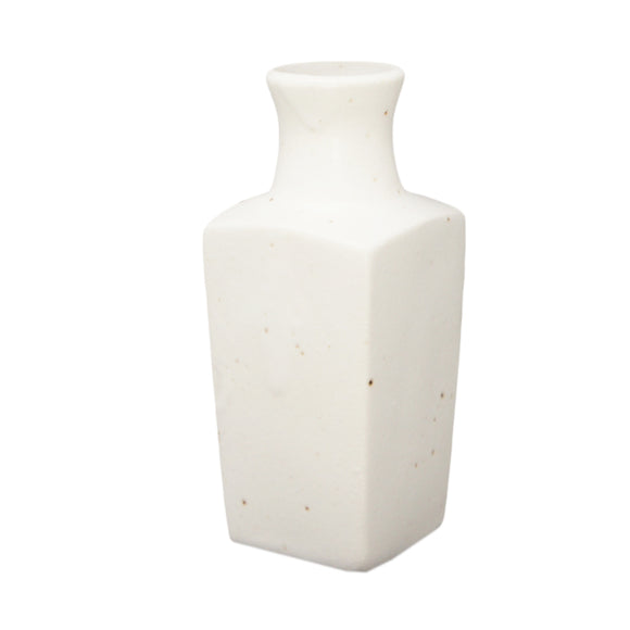 Mini Vase Square Shape White