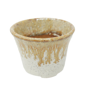 Mini Plant Pot Round Brown Hakuryu