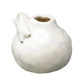 Mini Vase White Cat