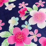 Yukata with Obi for Girls Sakura Navy 100cm