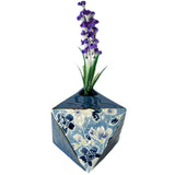 Mini Vase Octahedron Sakurazome Blue
