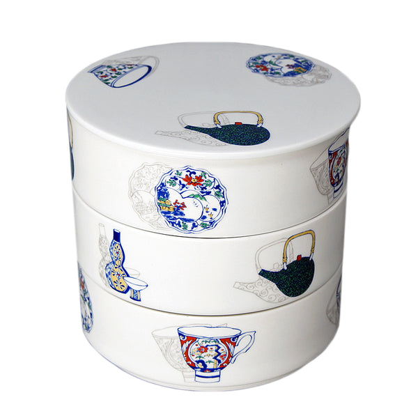 3-Tier Ceramic Jubako Box Utsuwae – Murata