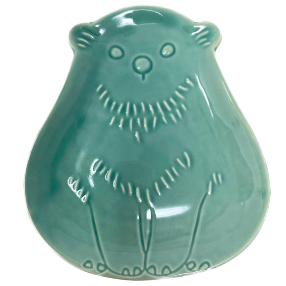 Small Plate Bear Sky Blue