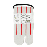 Tabi Socks Stripes Red Line