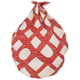 Furoshiki Linen Shape & Line Red