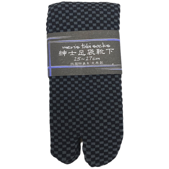 Tabi Socks Ichimatsu Black