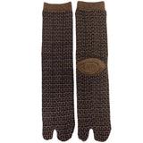 Tabi Socks Uneven Brown