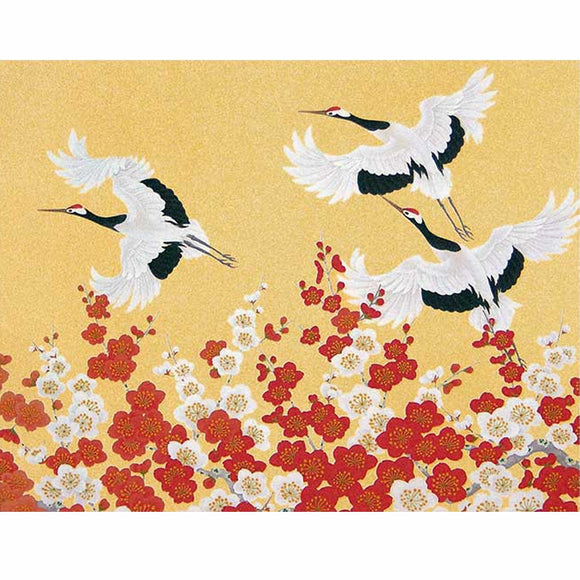 Greeting Card Kouhaku Cranes