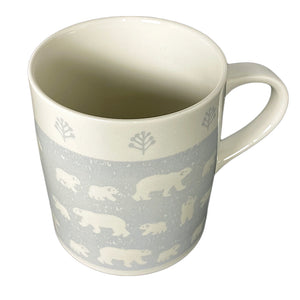 Mug White Bear Grey