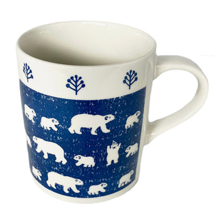 Mug White Bear Navy