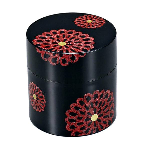 Tea Canister Kamon Black