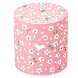 Tea Canister Sakura Rabbit