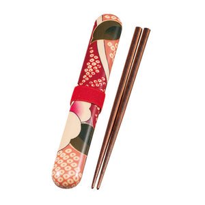 Chopsticks and Case Sakura Pink