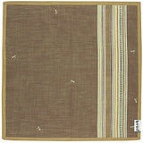 Handkerchief Kissou Stripes & Dragonfly Brown