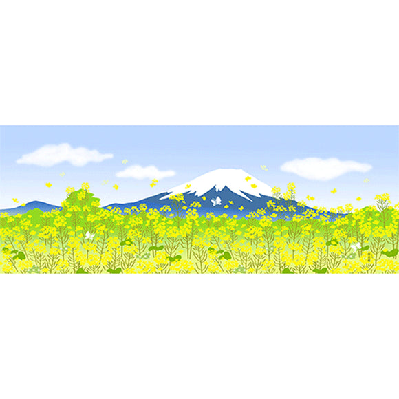 Tenugui Towel Hamamonyo Fuji Mountain in Spring