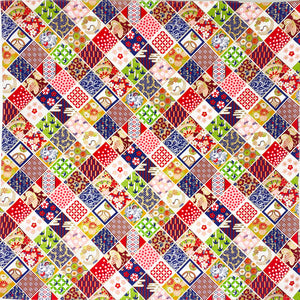 Cloth Wagara Patchwork Red