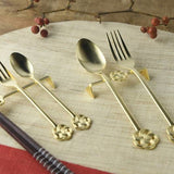 4pcs Cutlery Rest Mizuhiki Gold