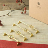 4pcs Cutlery Rest Mizuhiki Gold