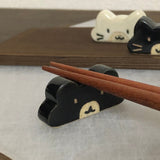 Chopstick Rest Bear Black