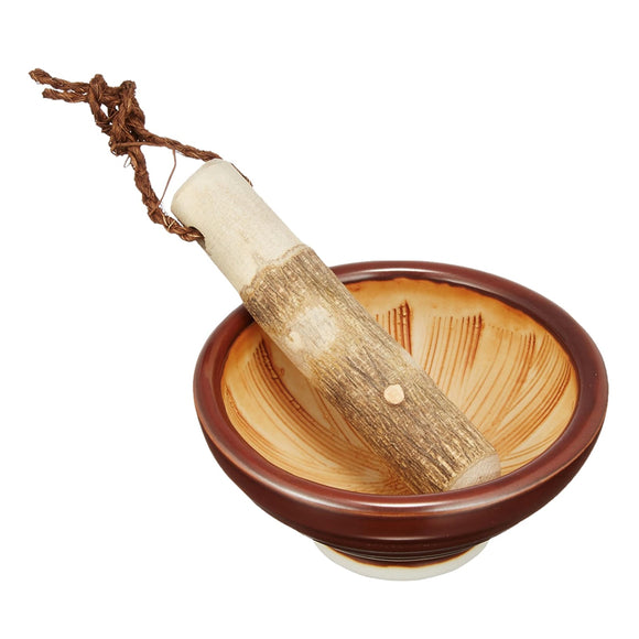 Mini Suribachi with Wooden Pestle