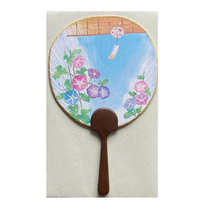 Greeting Card Uchiwa Fan Wind Chime