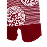 Tabi Socks Nami Kanoko Red