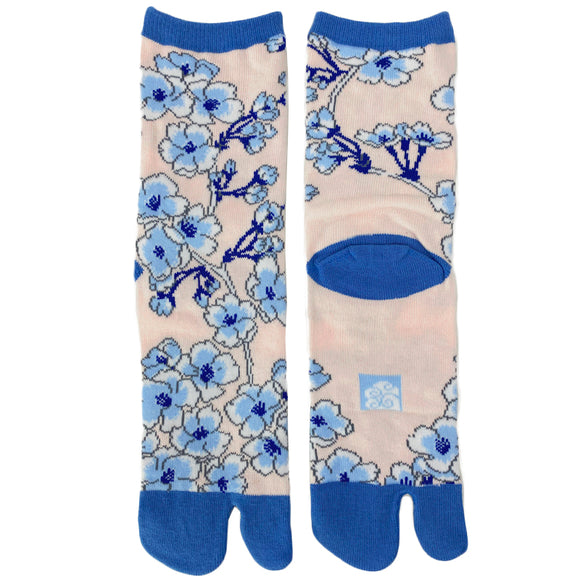 Tabi Socks Shida Cherry Blossom Blue