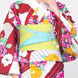Yukata for Women Flower with Obi