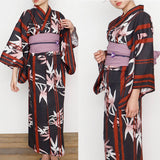 Yukata for Women Bamboo with Soft Obi Small Size